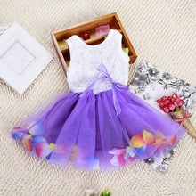 New Toddler Baby Kids Girls Princess Party Tutu Lace Bow Flower Dresses Clothes  J4U66