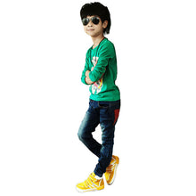New Toddler Kid Cool Boy Jeans Denim Blue Close-fitting Pant Trousers 2-7Y Child J4U66