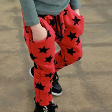 kids boys cotton pants star pattern harem trousers pants for boys m 4y bottoms J4U66