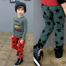 kids boys cotton pants star pattern harem trousers pants for boys m 4y bottoms J4U66