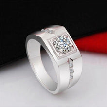 Vintage Chic Engagement Men Wedding Finger Rings Crystal Men Rings Jewelry Gifts S  J4U66