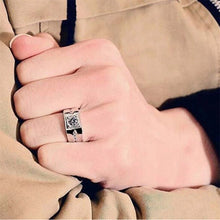 Vintage Chic Engagement Men Wedding Finger Rings Crystal Men Rings Jewelry Gifts S  J4U66