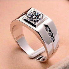Vintage Chic Engagement Men Wedding Finger Rings Crystal Men Rings Jewelry Gifts S  J4U66