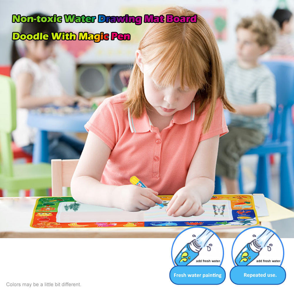 water drawing mat 73 4 cm drawing board painting and writing doodle with magic pen for baby kids non toxic drawing toys J4U66