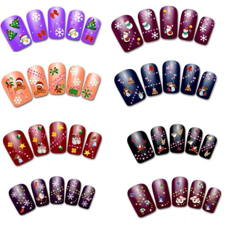 Water Transfer Pattern Decal Women Stickers Nail Art Manicure Tips DIY Decoration ting J4U66