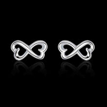 silver plated earing  shape stud earring silver plated earrings smte04 J4U66