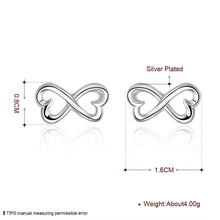 silver plated earing  shape stud earring silver plated earrings smte04 J4U66