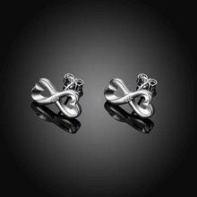 silver plated earing  shape stud earring silver plated earrings smte04 J4U66