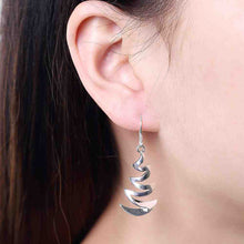 silver plated earing crescent moon earring silver plated earrings smte203 J4U66