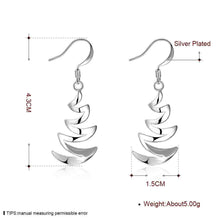 silver plated earing crescent moon earring silver plated earrings smte203 J4U66