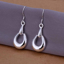 silver plated earing horse hooves earring silver plated earrings smte250 J4U66