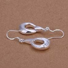 silver plated earing horse hooves earring silver plated earrings smte250 J4U66