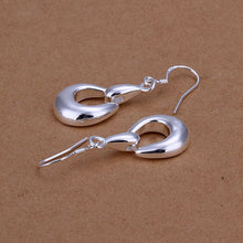 silver plated earing horse hooves earring silver plated earrings smte250 J4U66