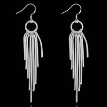 silver plated earing multi line earring silver plated earrings smte273 J4U66