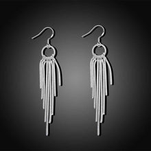 silver plated earing multi line earring silver plated earrings smte273 J4U66
