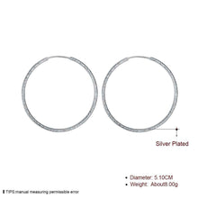 silver plated earing sand circle hoop earring silver plated earrings smte044 J4U66