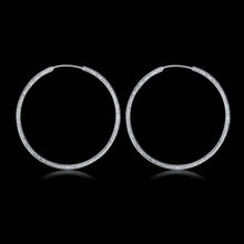 silver plated earing sand circle hoop earring silver plated earrings smte044 J4U66