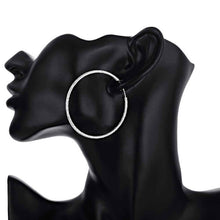 silver plated earing sand circle hoop earring silver plated earrings smte044 J4U66