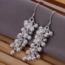 silver plated earing sand grape earring silver plated earrings smte007 J4U66