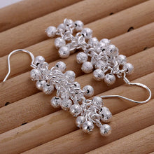 silver plated earing sand grape earring silver plated earrings smte007 J4U66