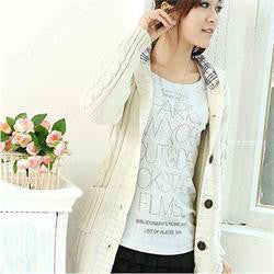 Cardigan Women Full Sleeve Long Loose Knitted Cardigans Hooded Sweater For Young Lady J4U66