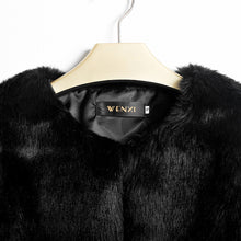 Plus Size Faux Fur Jacket Women Natural VGilet Sleeveless Lapel Outerwear Jacket Coat Hair Jacket Waistcoat J4U66