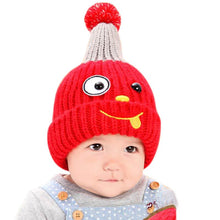 New Warm Boys Girls Baby Infant Child Hat Ear Cap Cute Kitten Kids Wool Knitted Hats J4U66