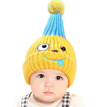 New Warm Boys Girls Baby Infant Child Hat Ear Cap Cute Kitten Kids Wool Knitted Hats J4U66