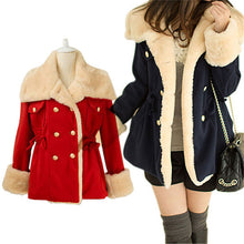 New Warm Korean Fashion Wool Blend Jacket Double-breasted Womens Coat Outwear J4U66