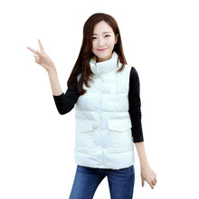 warm d vest women sim sleeveless waistcoat zipper vests pink J4U66