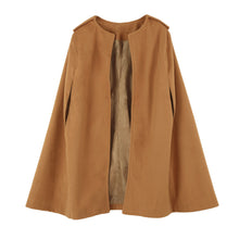 women coat and jackets batwing cloak loose poncho warm cape jacket women outerwear overcoat camel black J4U66