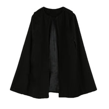 women coat and jackets batwing cloak loose poncho warm cape jacket women outerwear overcoat camel black J4U66