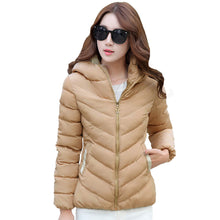 women parka long sleeve padded zipper hooded pockets outerwear plus size warm slim thick women coat l xxxl J4U66