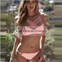 woman siamese design for sexy swimsuit printing swimwear bandage swimsuit beach low waist bathing suits c3 J4U66