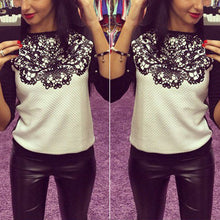 Cloth Loose Long Sleeve Lace Patchwork Shirts Sweatshirts Hoodies Plus Size J4U66