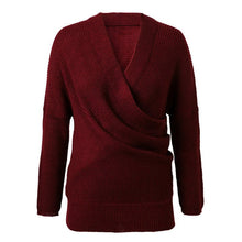 Loose Long Sleeve V Neck Sweater Tops Pullovers Thin Black White Sweaters J4U66