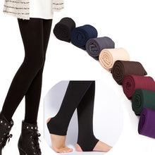 women thick warm legging brushed lining stretch fleece pants women trample feet leggings J4U66