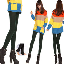 women thick warm legging brushed lining stretch fleece pants women trample feet leggings J4U66