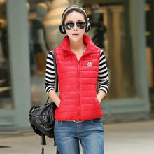 women nter vest waistcoat sleeveless jacket hooded down cotton warm vest J4U66