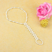 Women Beach Imitation Pearl Anklet Barefoot Sandal Foot Jewelry Chain Ankle Bracelet J4U66