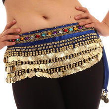 New Women Belly Dance Costumes Velvet Hip Scarf Wrap Belt Women Skirt Dancewear WIth 248 Coins J4U66