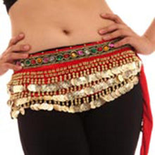 New Women Belly Dance Costumes Velvet Hip Scarf Wrap Belt Women Skirt Dancewear WIth 248 Coins J4U66