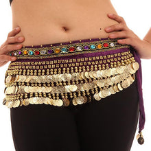 New Women Belly Dance Costumes Velvet Hip Scarf Wrap Belt Women Skirt Dancewear WIth 248 Coins J4U66