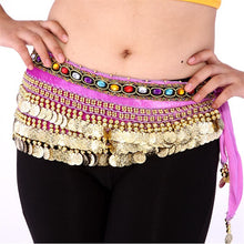 New Women Belly Dance Costumes Velvet Hip Scarf Wrap Belt Women Skirt Dancewear WIth 248 Coins J4U66