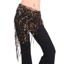 New Women Belly Dance Triangle Hand Make Sequin Tassles Mesh Hip Scarf Wrap 9 Colors  J4U66