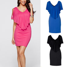New Women Bodycon Dress Ladies Evening Party Off Shoulder Mini Dresses J4U66