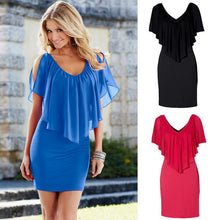New Women Bodycon Dress Ladies Evening Party Off Shoulder Mini Dresses J4U66