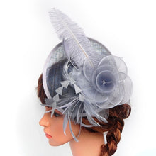 women chic fascinator hat cocktail wedding party church headpiece headband headwear J4U66