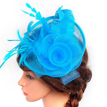 women chic fascinator hat cocktail wedding party church headpiece headband headwear J4U66