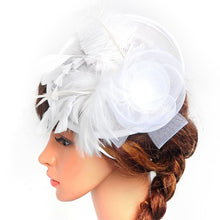 women chic fascinator hat cocktail wedding party church headpiece headband headwear J4U66
